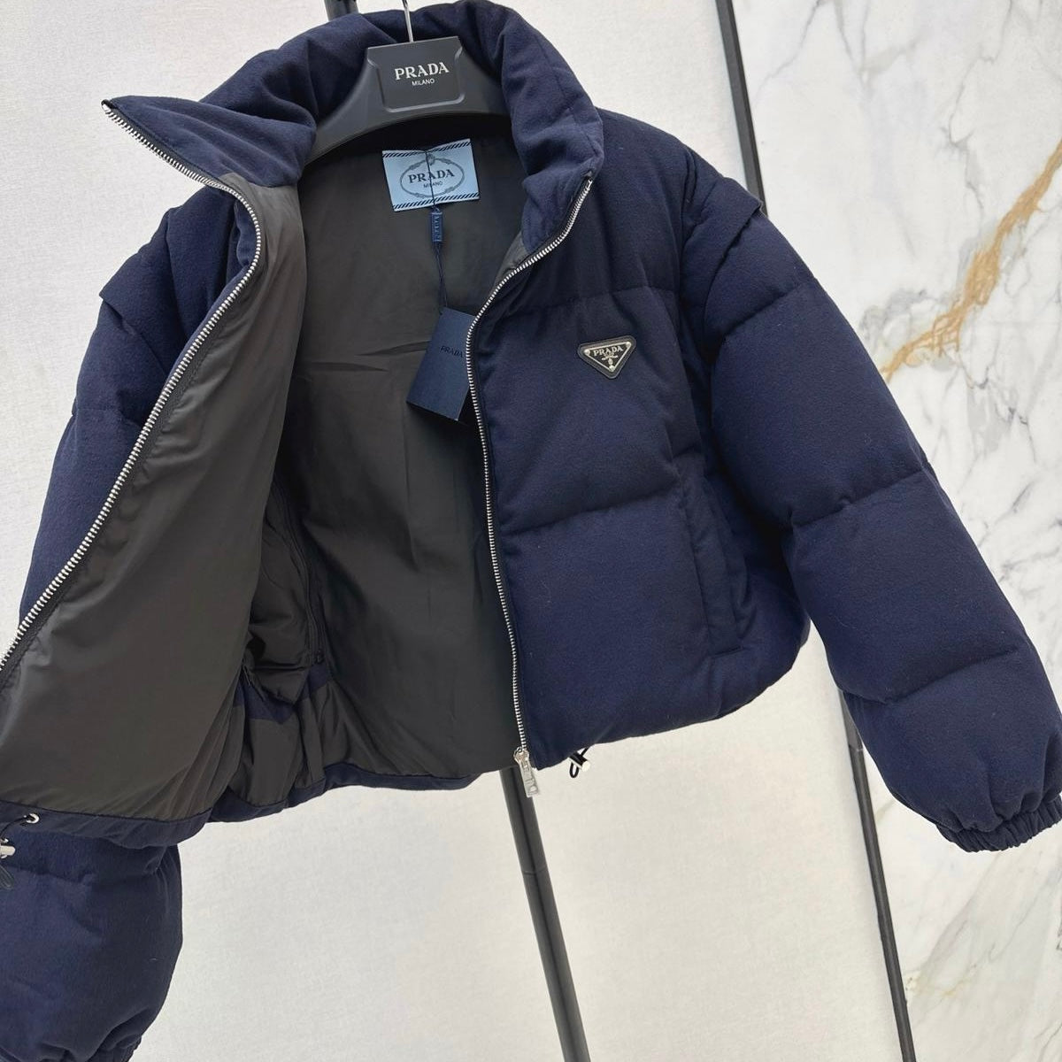 (PRE-ORDER) PDA - DETACHABLE WOMENS COAT - NAVY