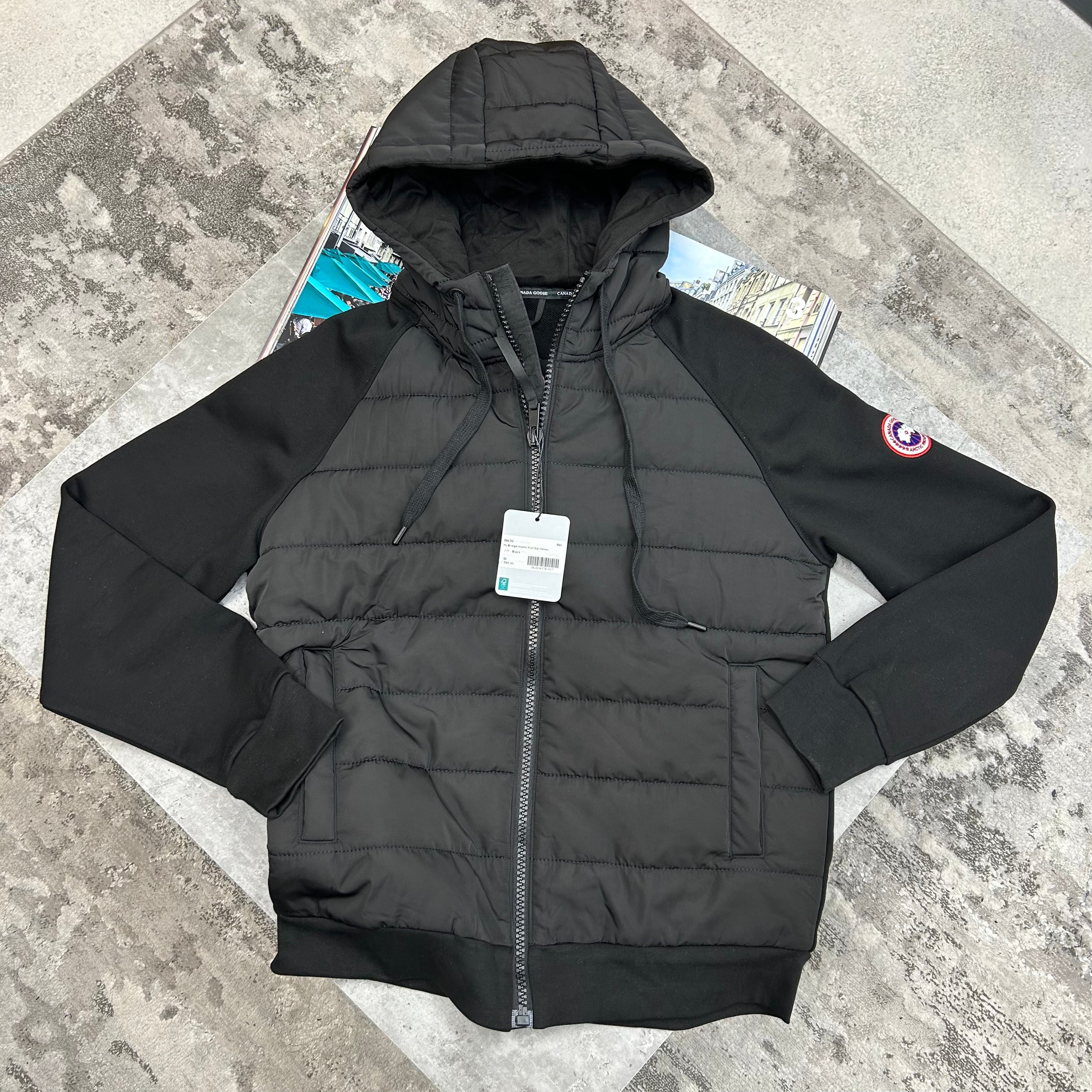 CG - HYBRIDGE HURON ZIP HOODIE - BLACK