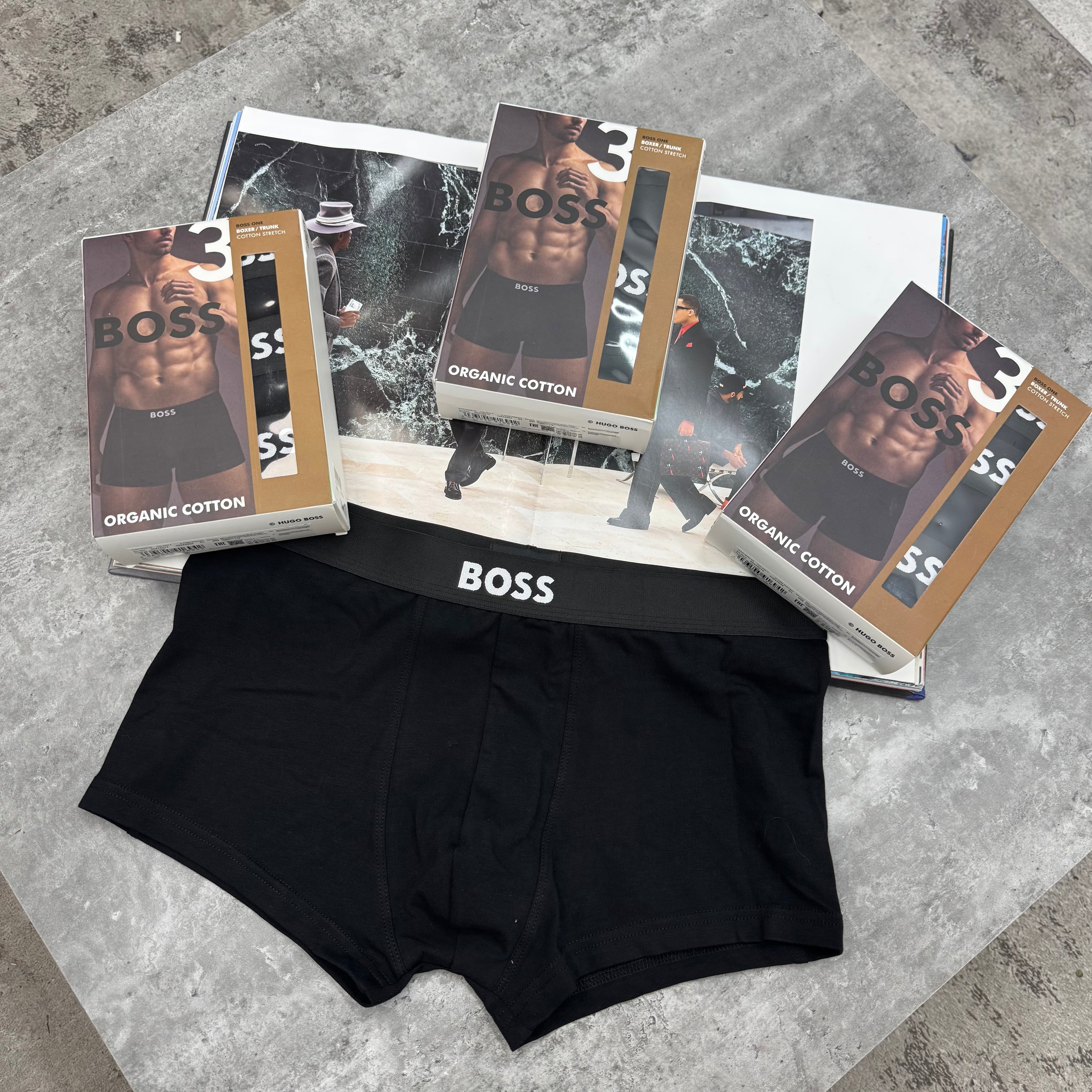 HB - 3 PACK BOXERS - BLACK