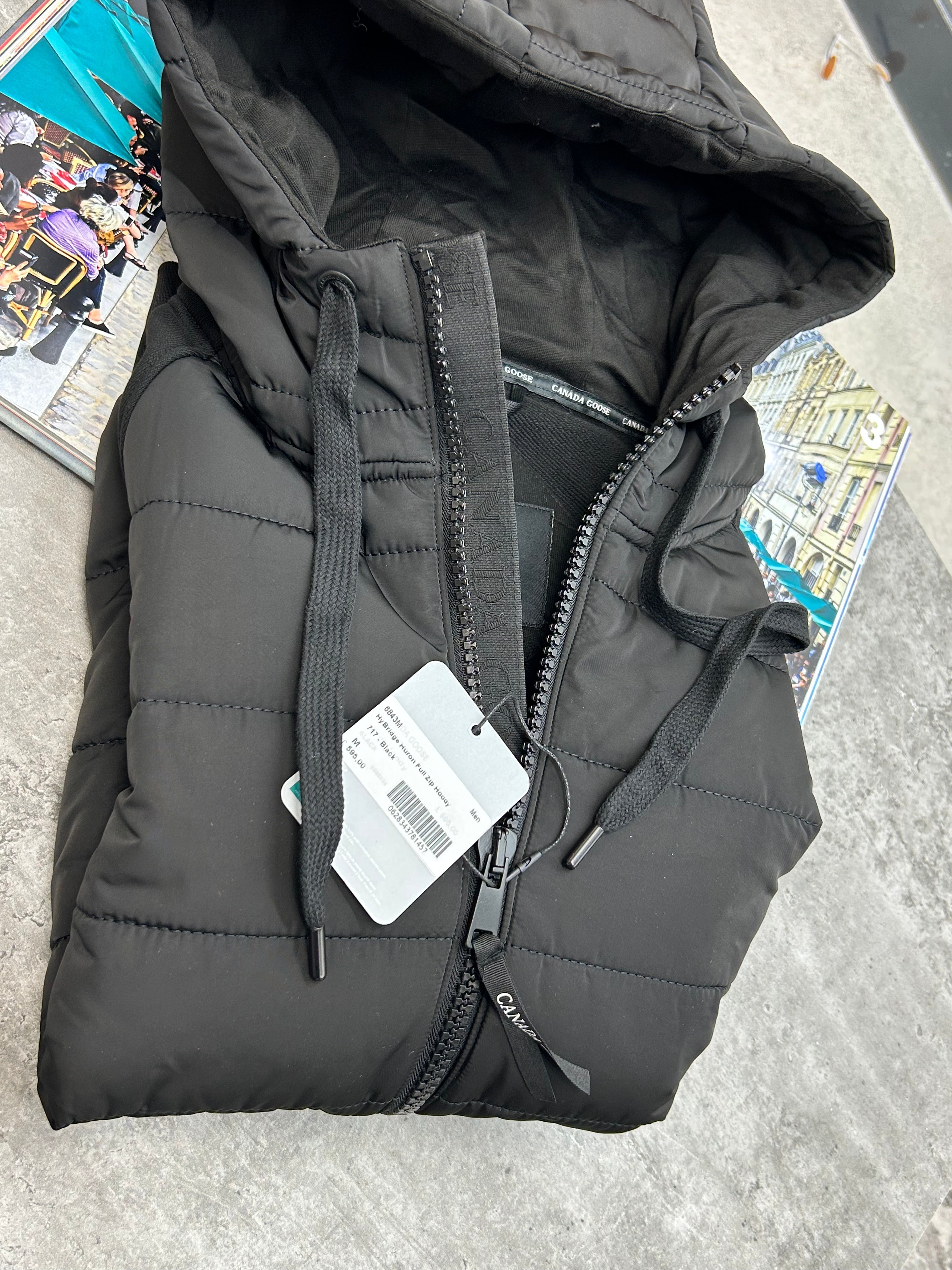 CG - HYBRIDGE HURON ZIP HOODIE - BLACK