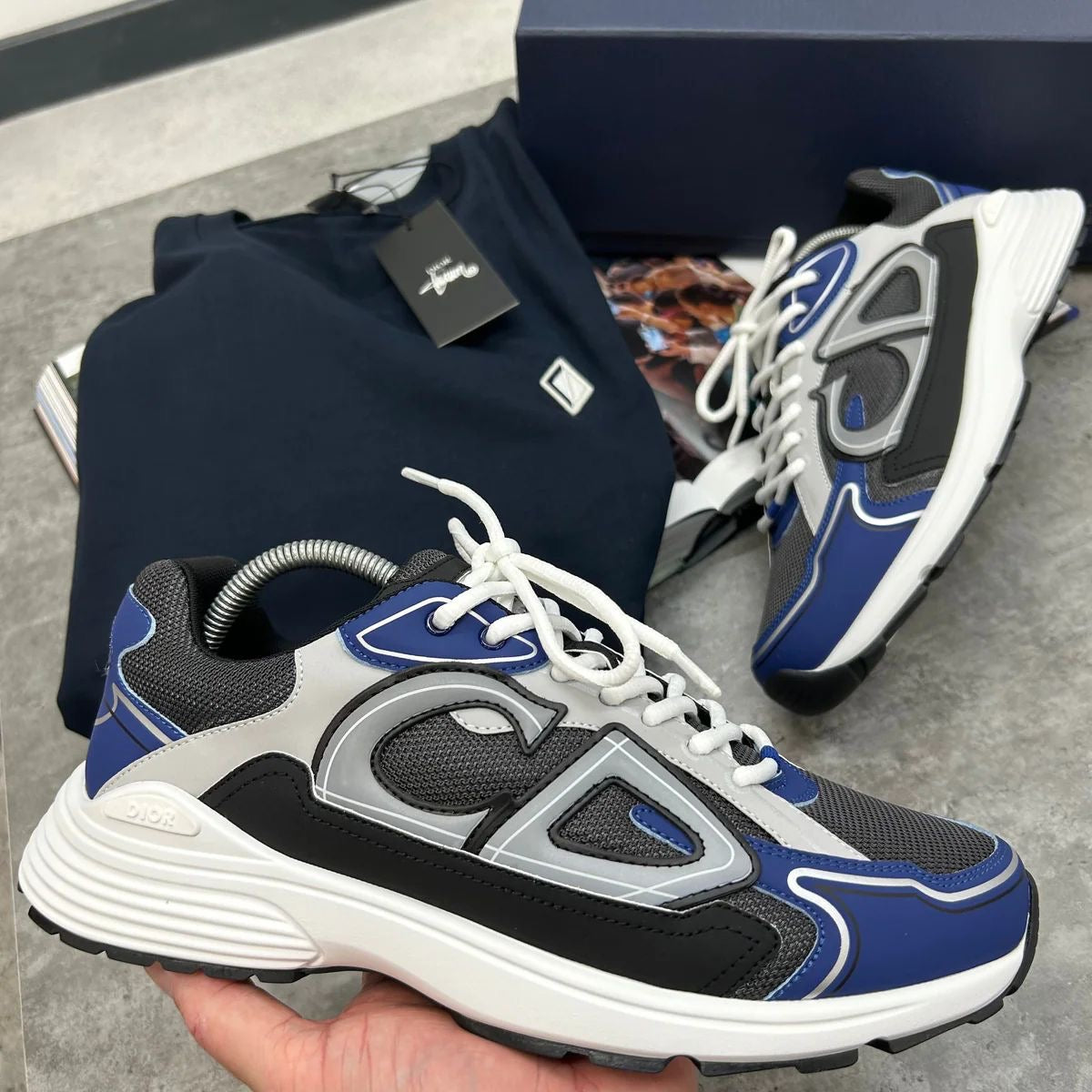 B30 - TRAINERS - NAVY/WHITE