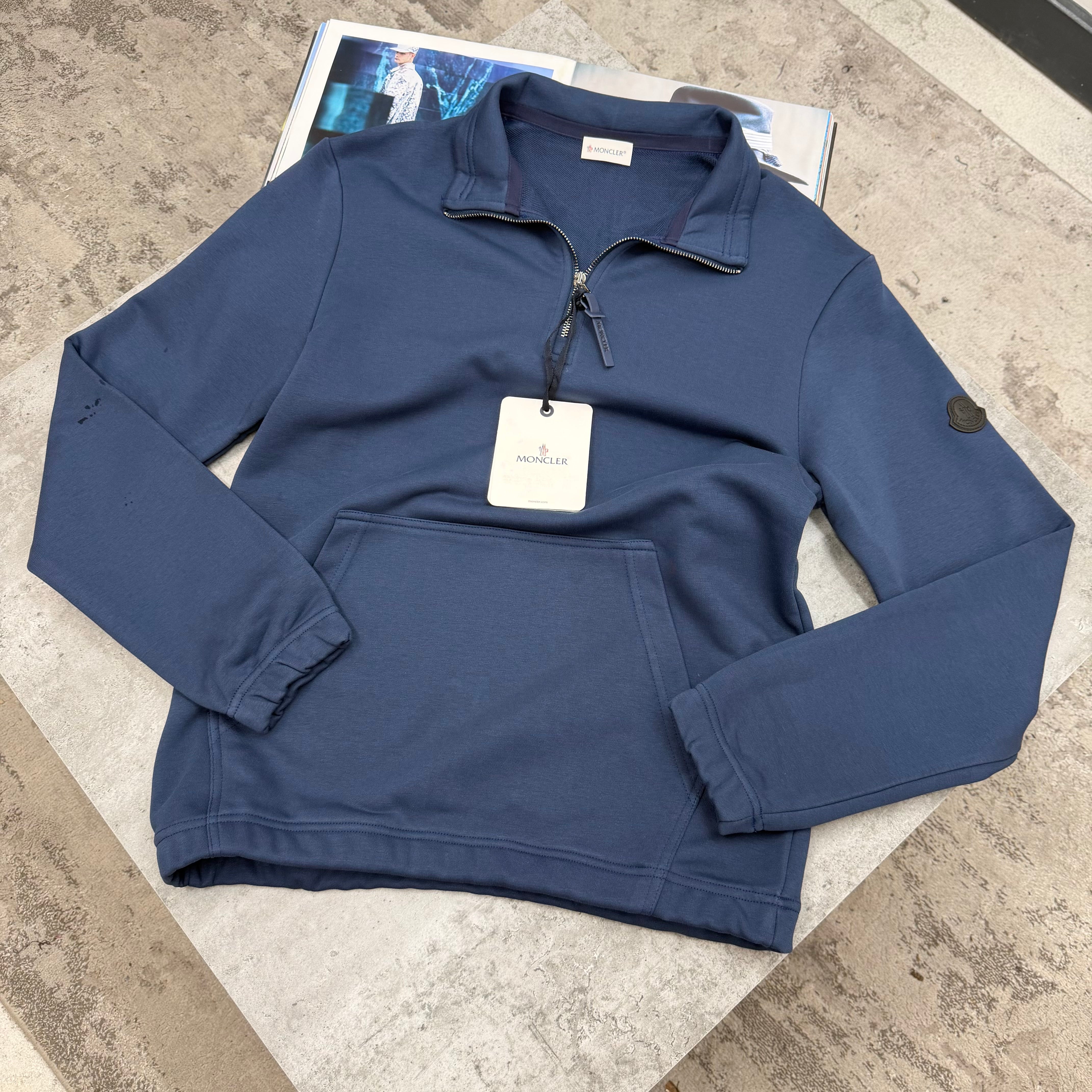 MNCLR - BLACK BADGE HALF ZIP - NAVY