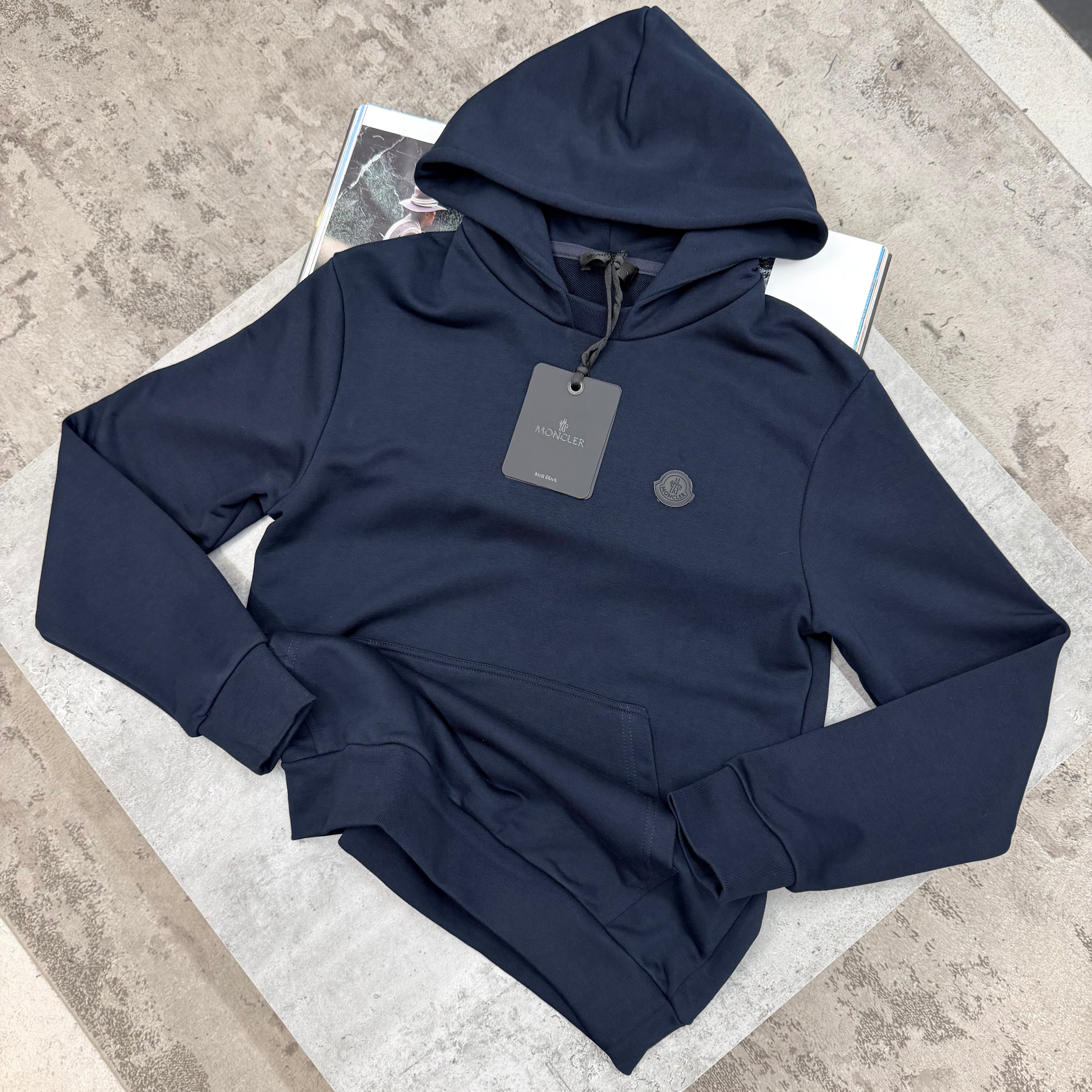 MNCLR - BLACK BADGE HOODIE - NAVY