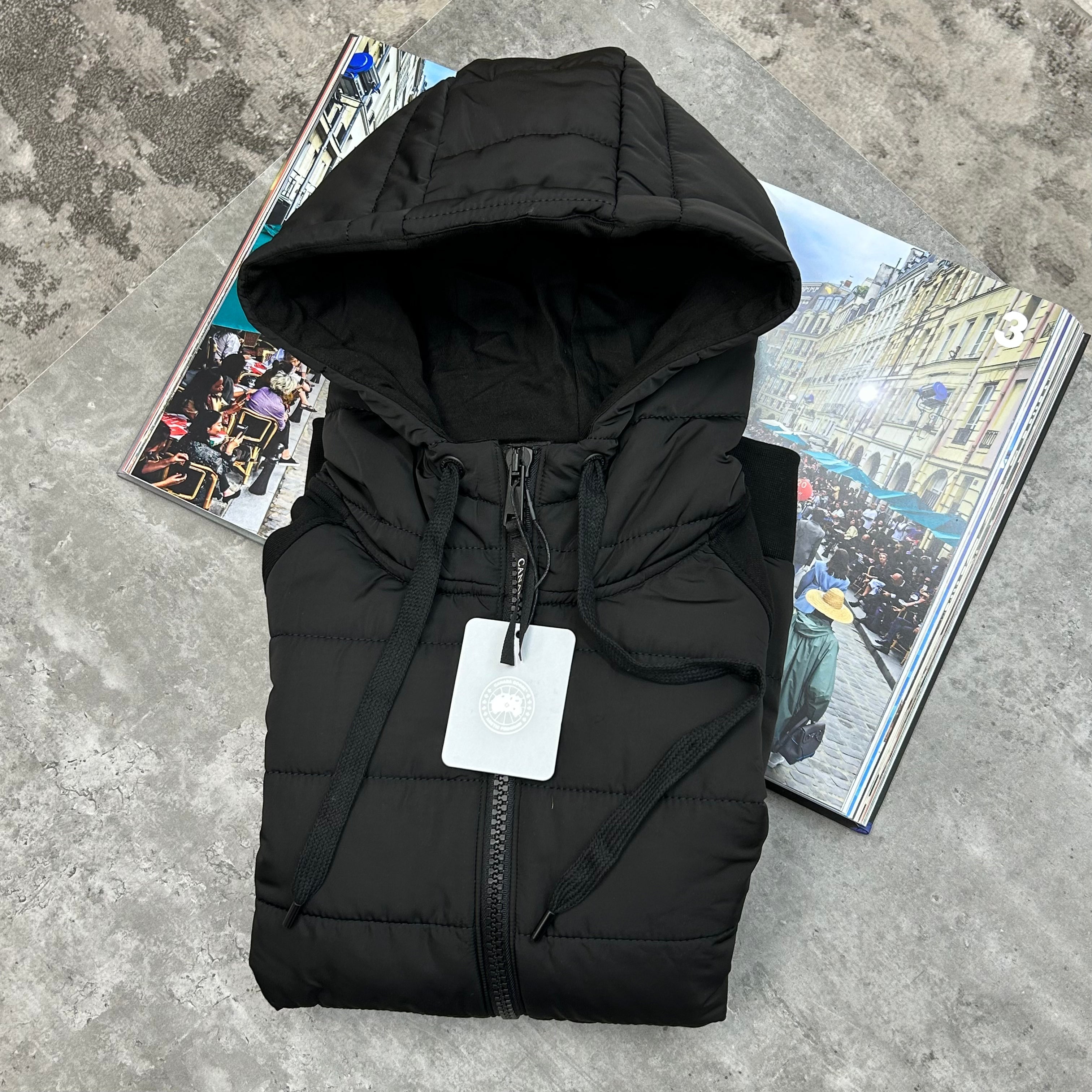 CG - HYBRIDGE HURON ZIP HOODIE - BLACK